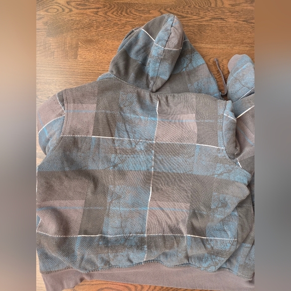 No Boundaries Men's Plaid Sherpa-Lined Hooded Jacket  Check Pattern Sz.XL(46-48) - Picture 5 of 12